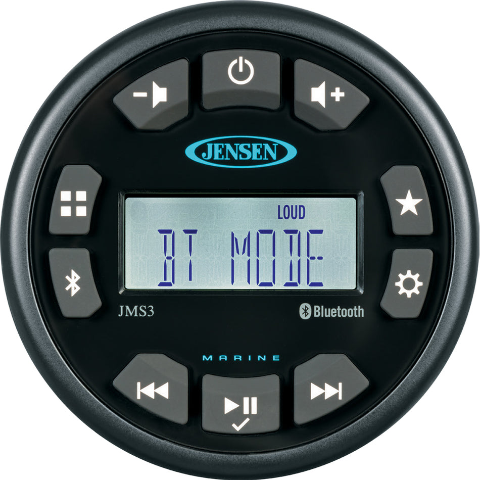 JENSEN - JMS3RTL Stereo w/AM/FM/BT, Single Zone — Quality Boat Parts