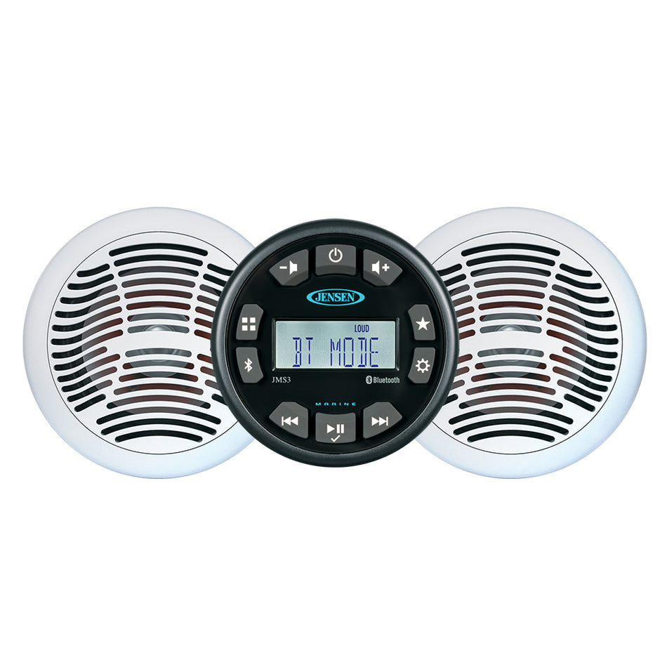 JENSEN - JMS3SPKG Stereo and 6.5" Speaker Package — Quality Boat Parts