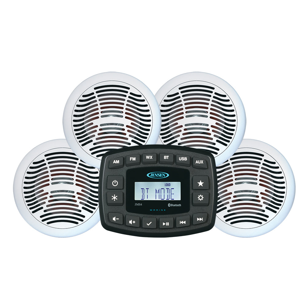 JENSEN - JMS4SPKG Stereo and 6.5" Speaker Package — Quality Boat Parts