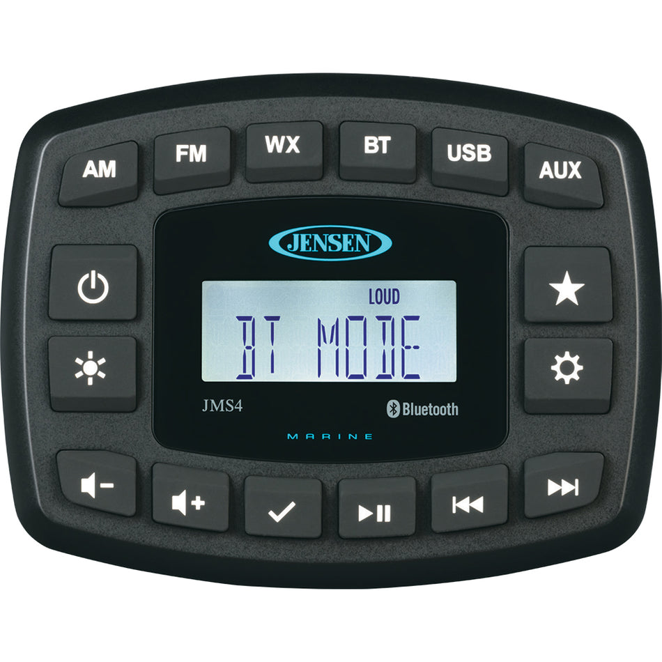 JENSEN - JMS4RTL Stereo w/AM/FM/BT, Single Zone — Quality Boat Parts