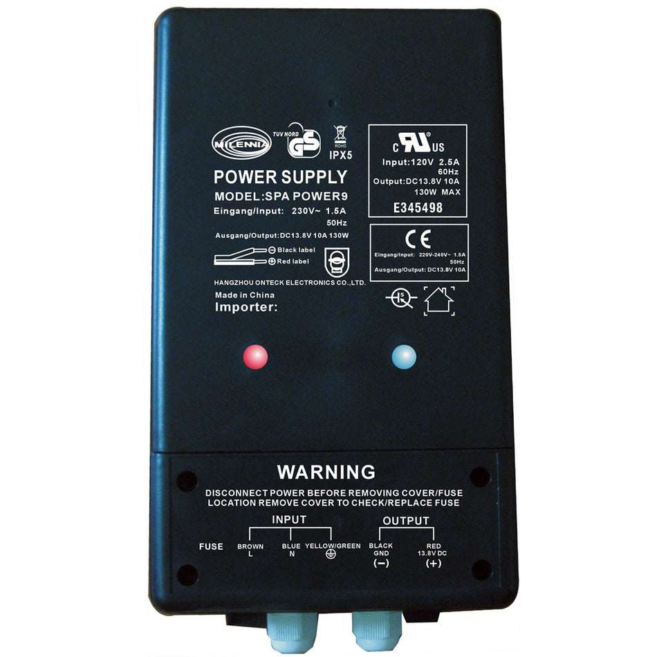 Milennia - SPAPOWER9 Water Resistant Power Supply — Quality Boat Parts