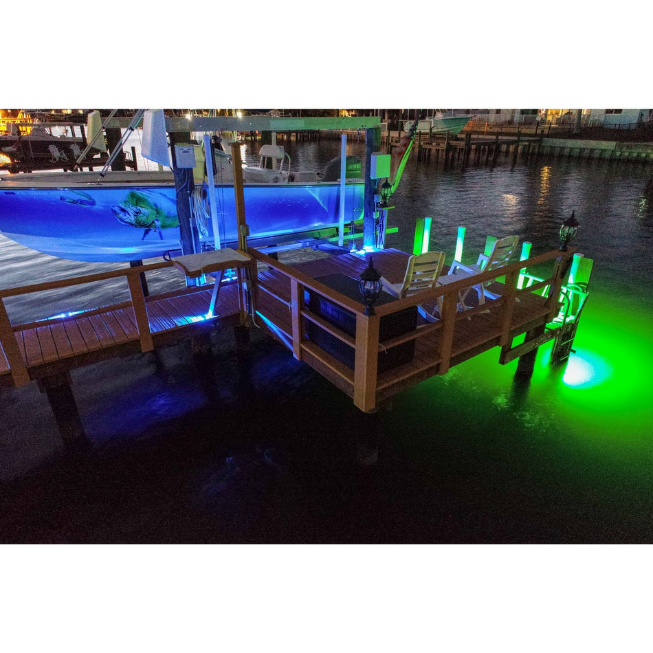 320 Watts Apollo Dock Lighting System - POCO Command Center - Blue/White — Quality Boat Parts