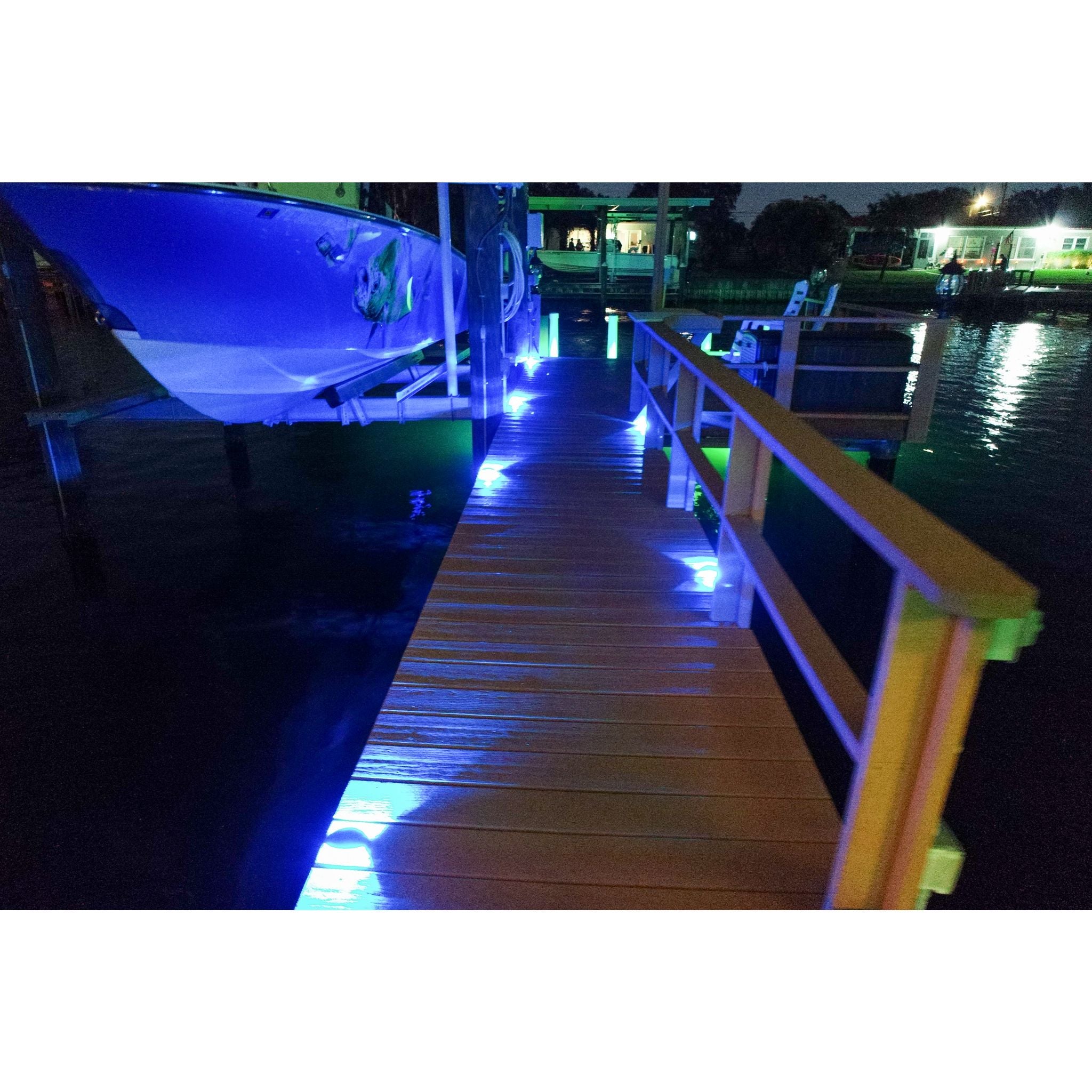 320 Watts Apollo Dock Lighting System - POCO Command Center - Blue/White — Quality Boat Parts