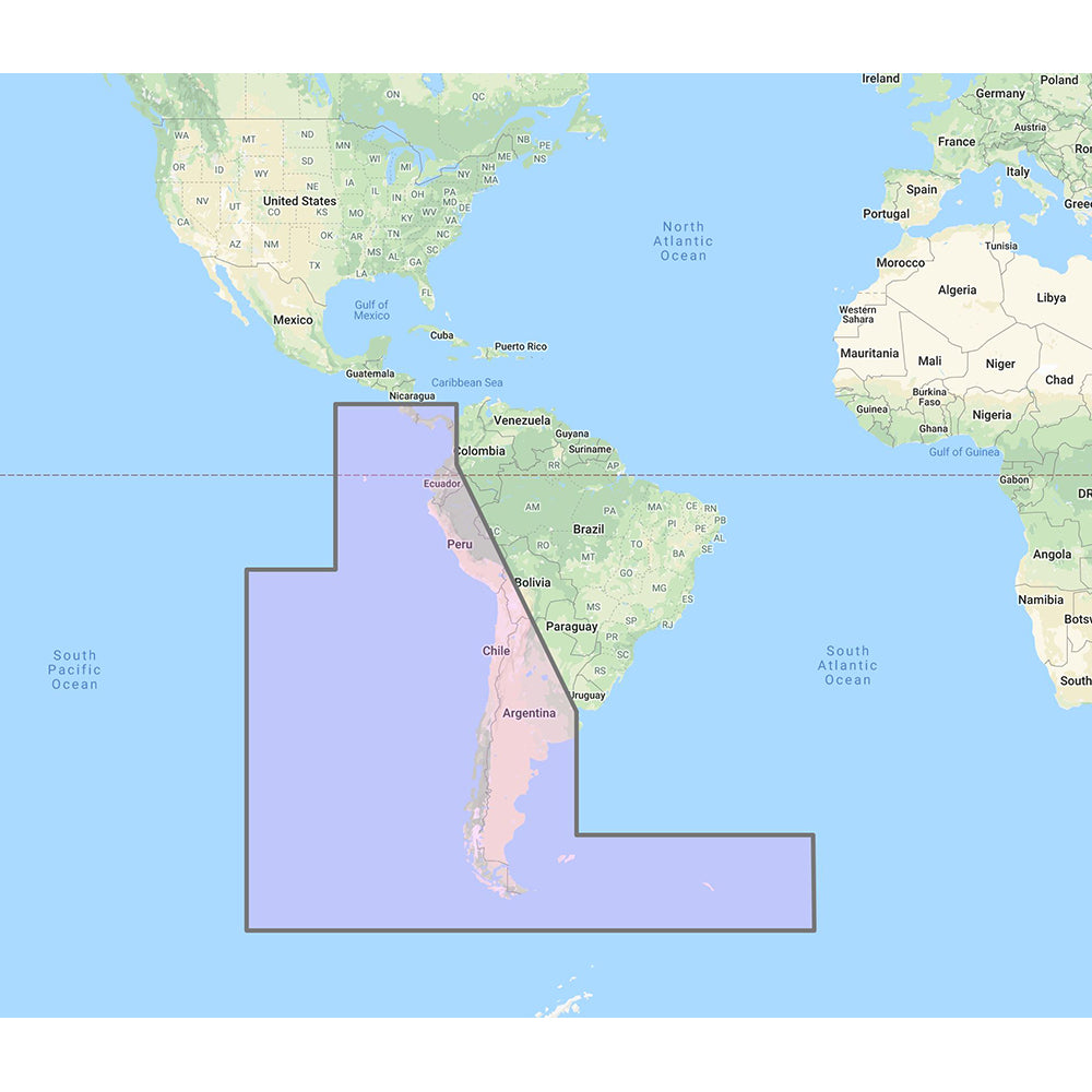 Furuno - South America West Coast - Costa Rica to Chile to Falklands Vector Charts - Unlock Code — Quality Boat Parts