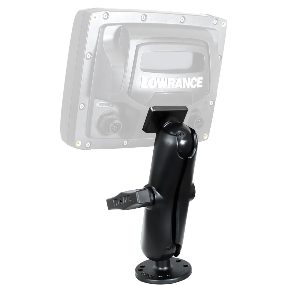 Lowrance - RAM 1.5" Mark/Elite 5" Series Quick Release Mount — Quality Boat Parts