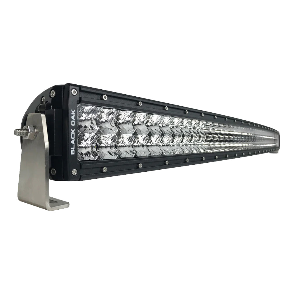 Black Oak - Pro Series Curved Double Row Combo Light Bar - 50", Black — Quality Boat Parts