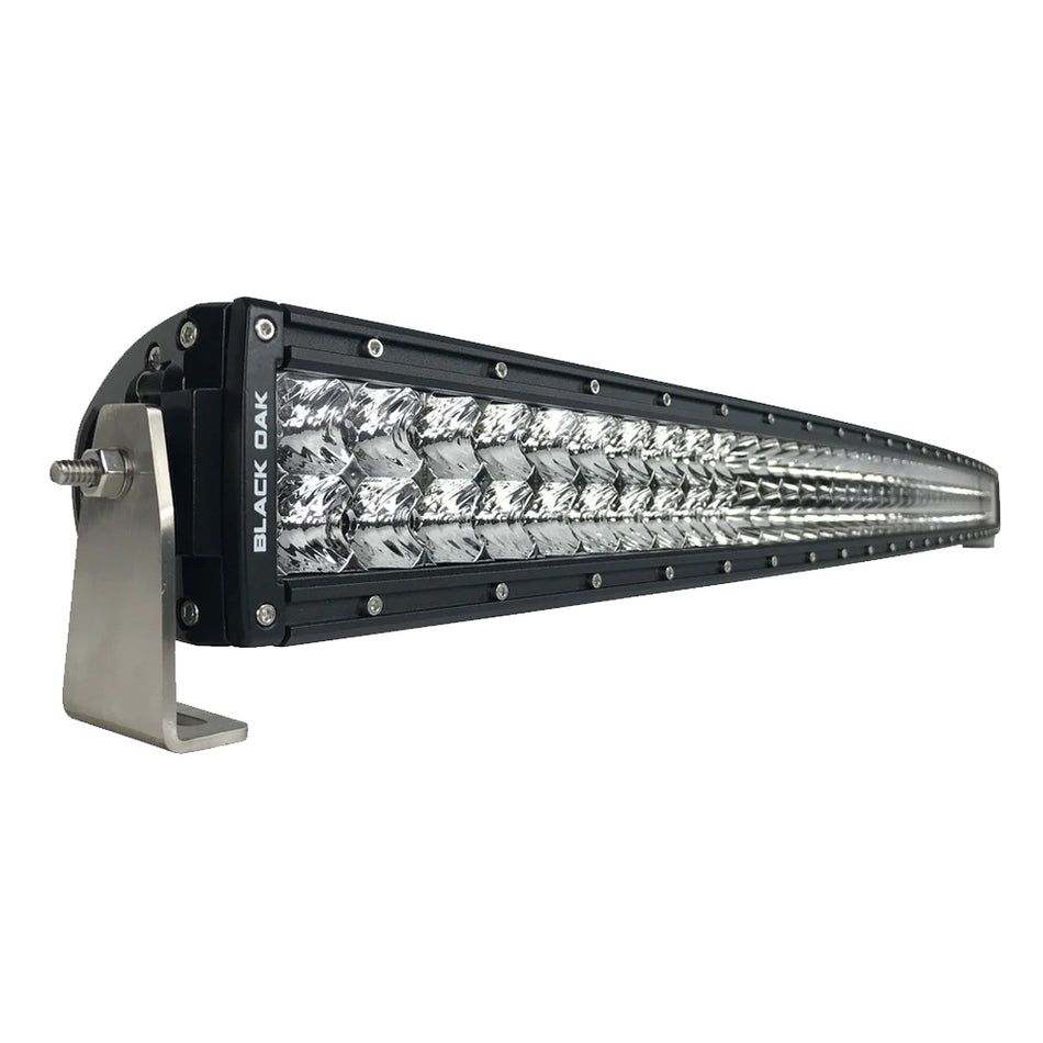 Black Oak - Pro Series Curved Double Row Combo Light Bar - 50", Black — Quality Boat Parts