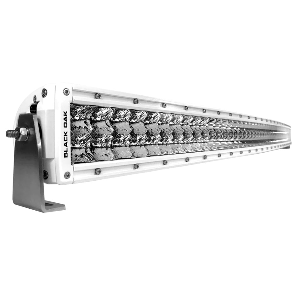 Black Oak - Pro Series Curved Double Row Combo Light Bar - 50", 500W, White — Quality Boat Parts