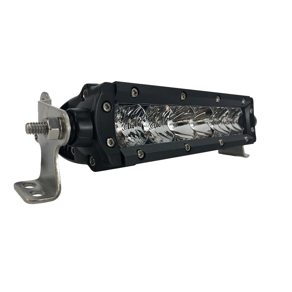 Black Oak - Pro Series Single Row Combo Light Bar - 6", 30W, Black — Quality Boat Parts