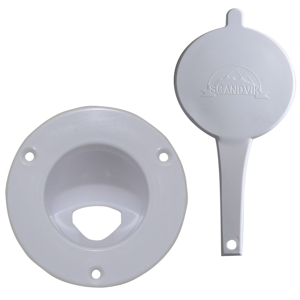 Scandvik - White Vertical Cup & Cap - For Scandvik PN 1075 — Quality Boat Parts