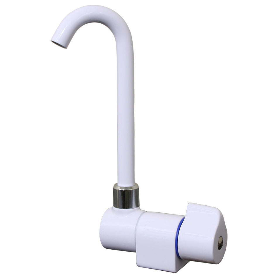 Scandvik - Tall Tap With Folding Spout - White Powder Coat Finish — Quality Boat Parts