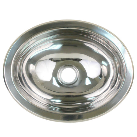 Scandvik - Oval Sink - Polished Stainless Steel, 13.25" x 10.5" — Quality Boat Parts