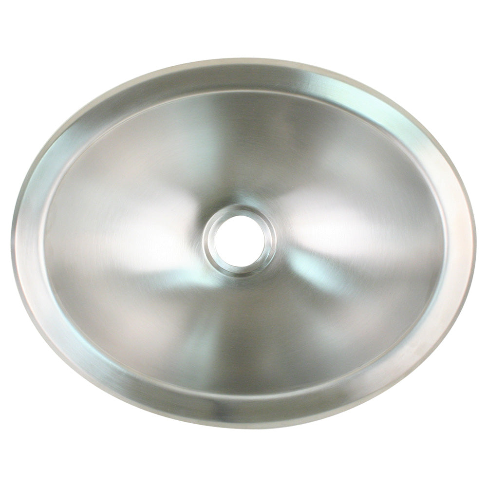 Scandvik - Oval Sink - Brushed Stainless Steel, 13.25" x 10.5" — Quality Boat Parts