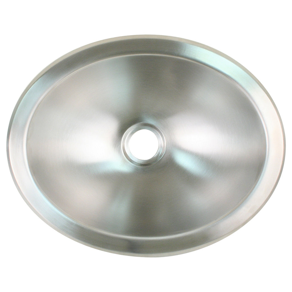Scandvik - Oval Sink - Brushed Stainless Steel, 13.25" x 10.5" — Quality Boat Parts