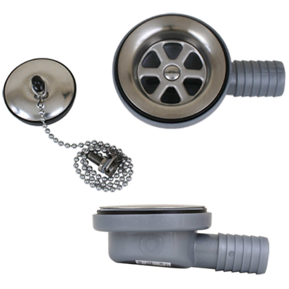 Scandvik - Low Profile Drain Stopper - 1" Outlet — Quality Boat Parts