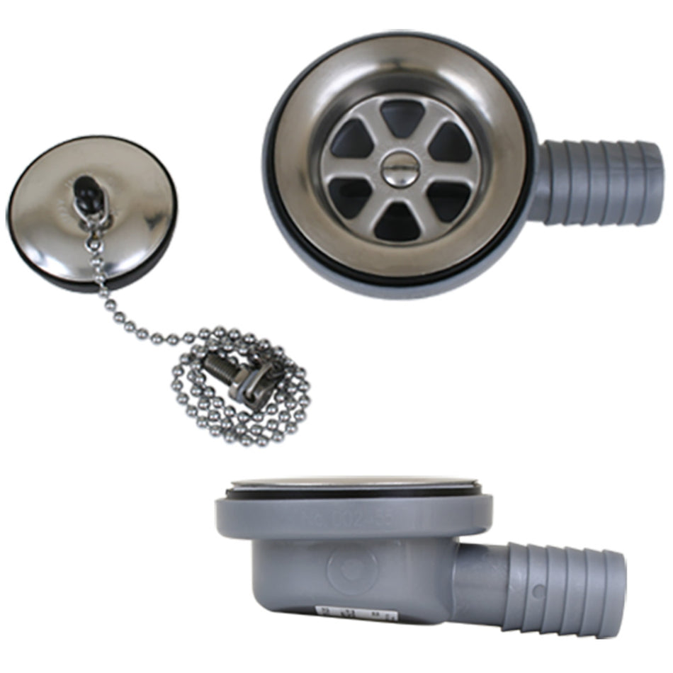 Scandvik - Low Profile Drain Stopper - 1" Outlet — Quality Boat Parts