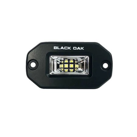 Black Oak - Pro Series Scene Light - 2", Flush Mount, Black — Quality Boat Parts