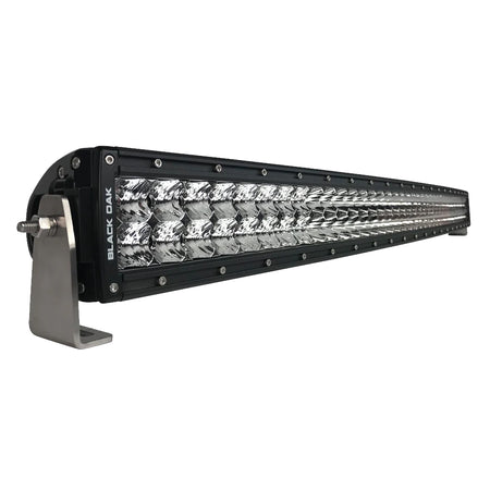 Black Oak - Pro Series Curved Double Row Combo Light Bar - 40", 400W, Black — Quality Boat Parts