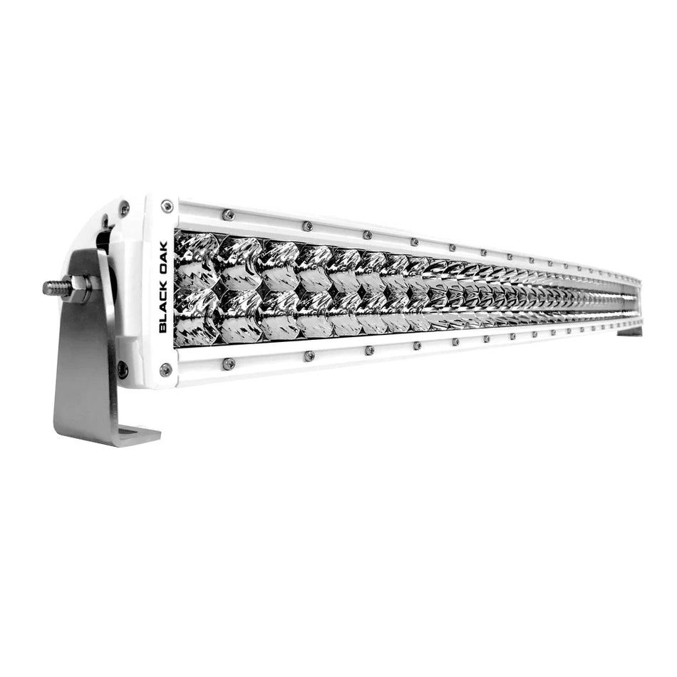 Black Oak - Pro Series Curved Double Row Combo Light Bar - 40", 400W, White — Quality Boat Parts