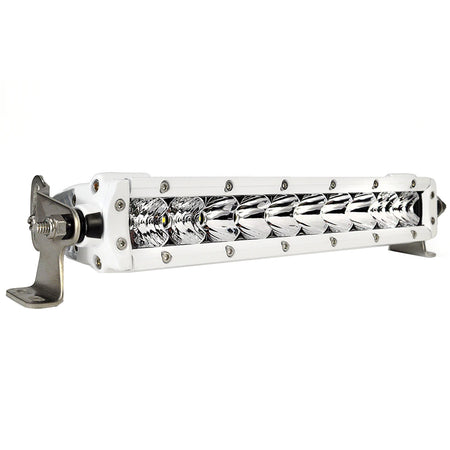 Black Oak - Single Row Combo Light Bar - 10", 50W, White — Quality Boat Parts
