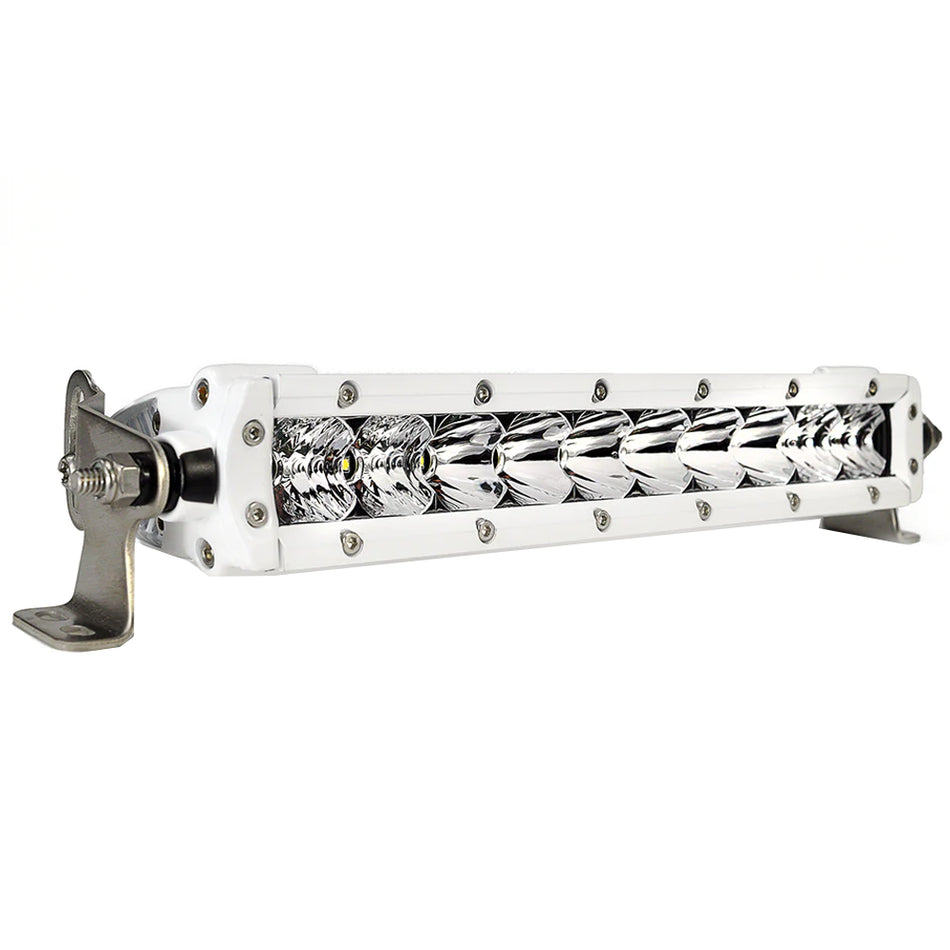 Black Oak - Single Row Combo Light Bar - 10", 50W, White — Quality Boat Parts