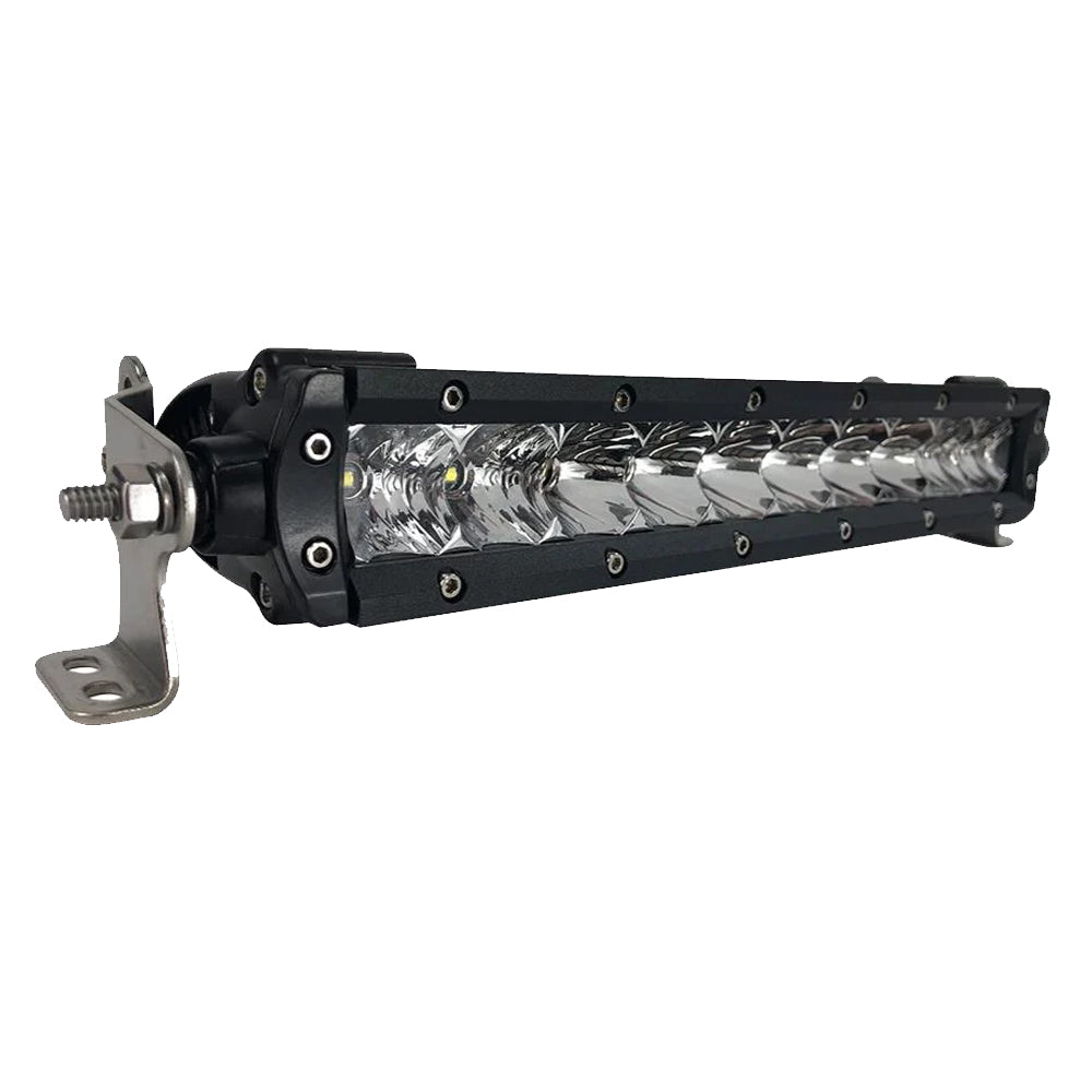 Black Oak - Pro Series Single Row Combo Light Bar - 10", 50W, Black — Quality Boat Parts