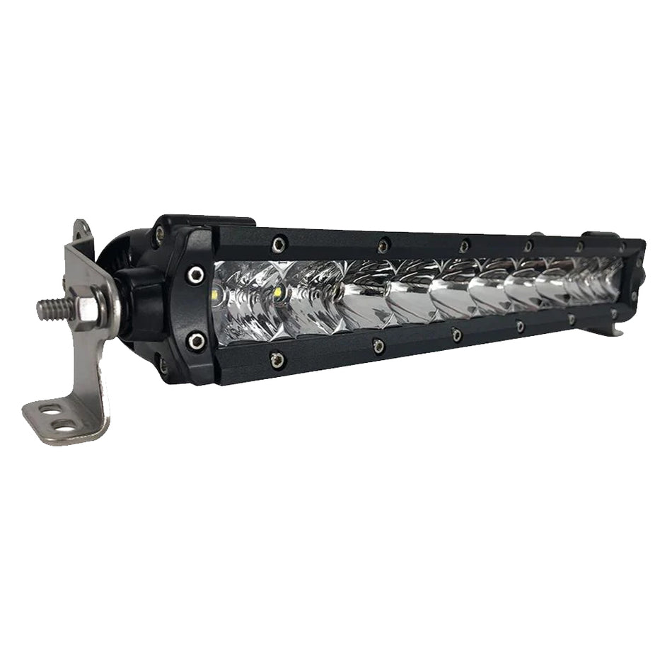 Black Oak - Pro Series Single Row Combo Light Bar - 10", 50W, Black — Quality Boat Parts