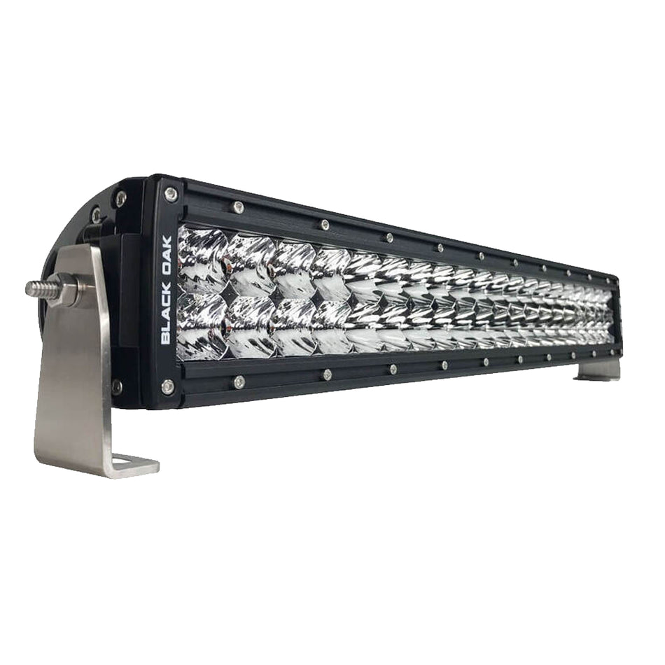 Black Oak - Pro Series Double Row Combo Light Bar - 20", Black — Quality Boat Parts