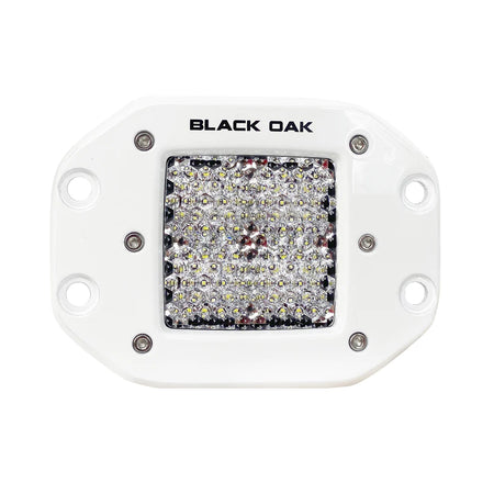 Black Oak - Pro Series Diffused Light - 2", White, Flush Mount — Quality Boat Parts
