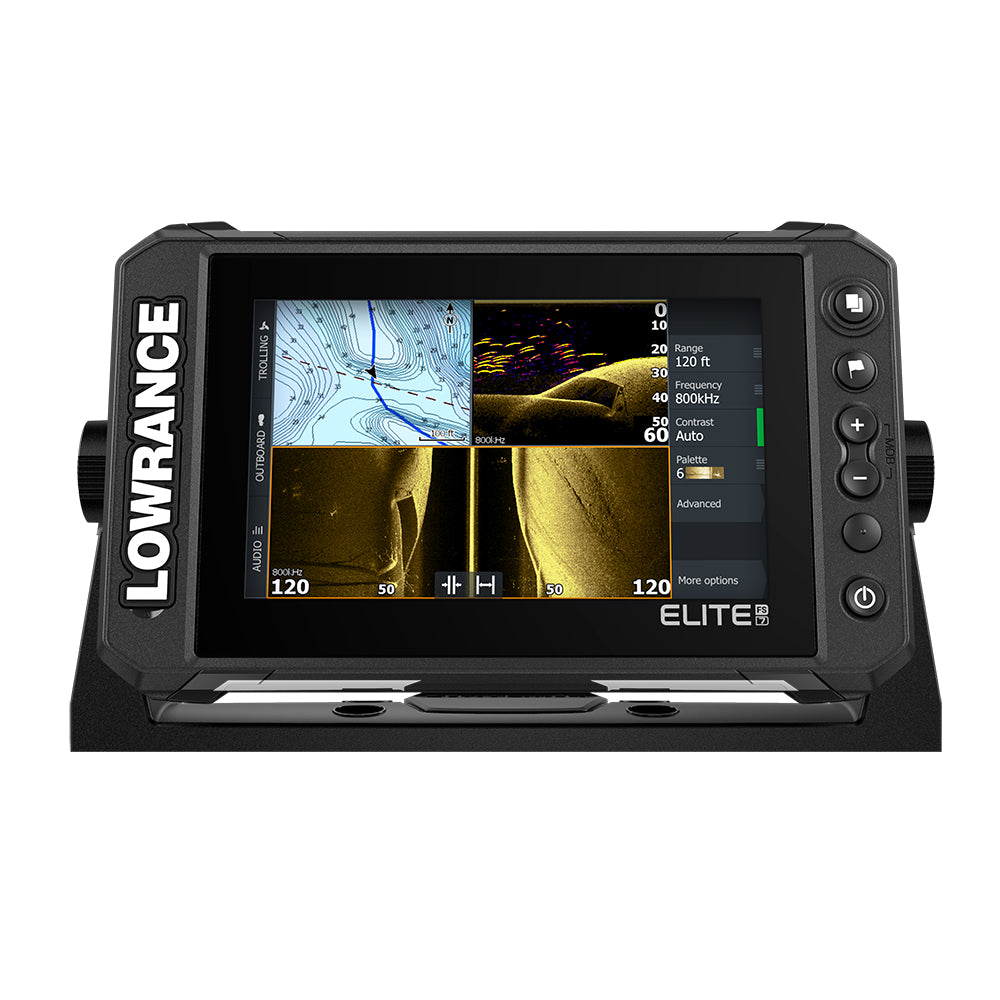Lowrance - Elite FS 7 Chartplotter/Fishfinder with Active Imaging 3-in-1 Transom Mount Transducer — Quality Boat Parts