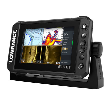 Lowrance - Elite FS 7 Chartplotter/Fishfinder with Active Imaging 3-in-1 Transom Mount Transducer — Quality Boat Parts