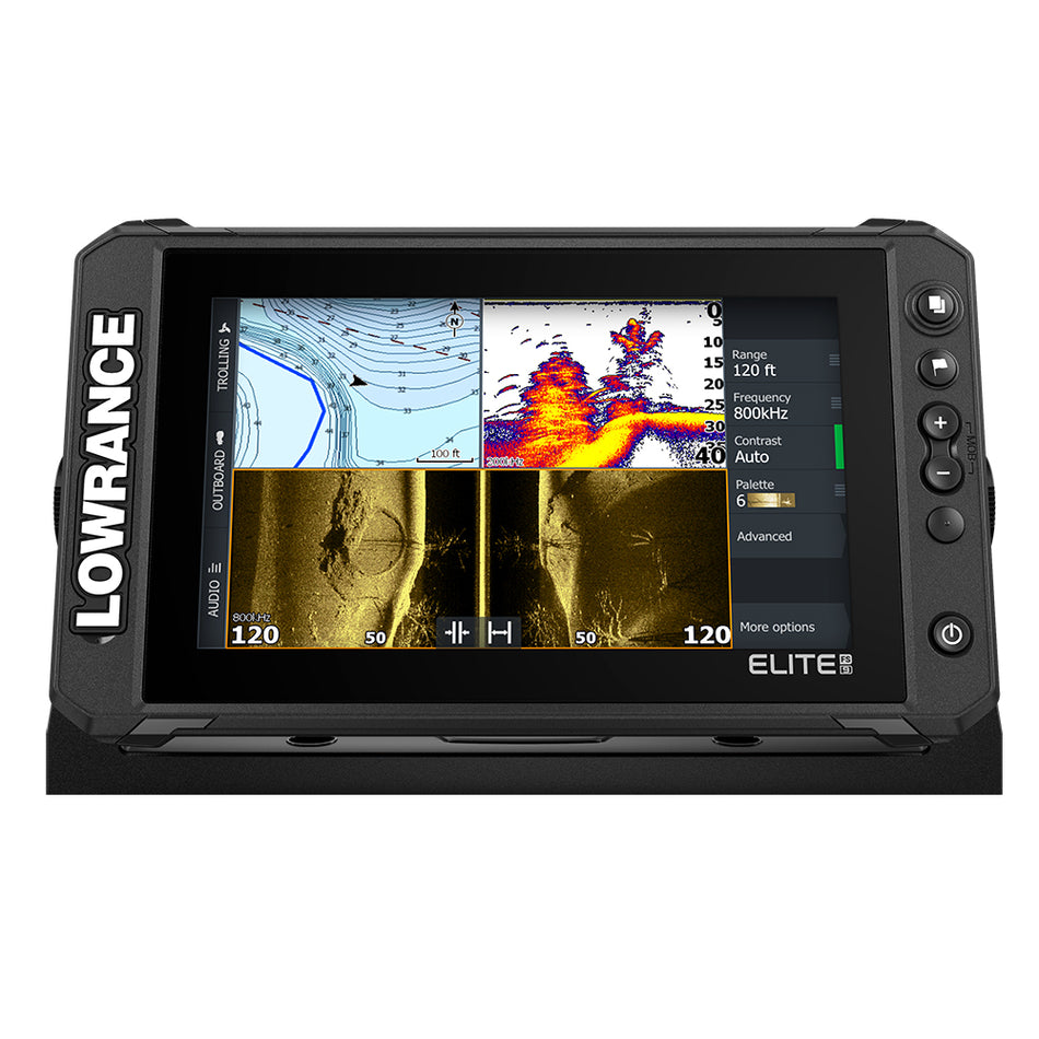 Lowrance - Elite FS 9 Chartplotter/Fishfinder with Active Imaging 3-in-1 Transom Mount Transducer — Quality Boat Parts