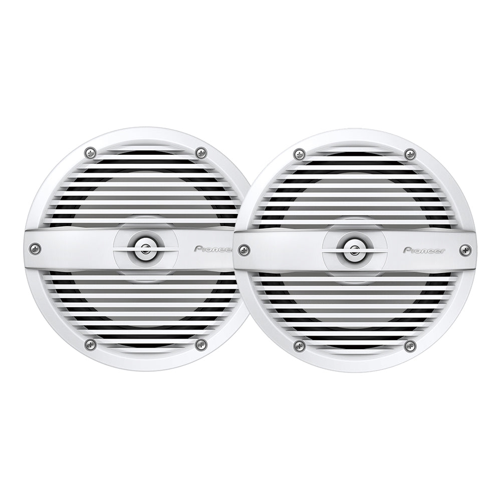 Pioneer - 7.7" ME-Series Speakers - Classic White Grille Covers, 250W — Quality Boat Parts
