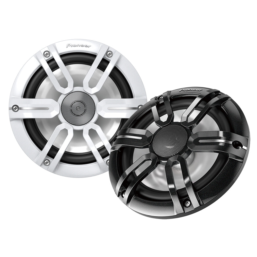 Pioneer - 7.7" ME-Series Speakers - Black & White Sport Grille Covers, 250W — Quality Boat Parts