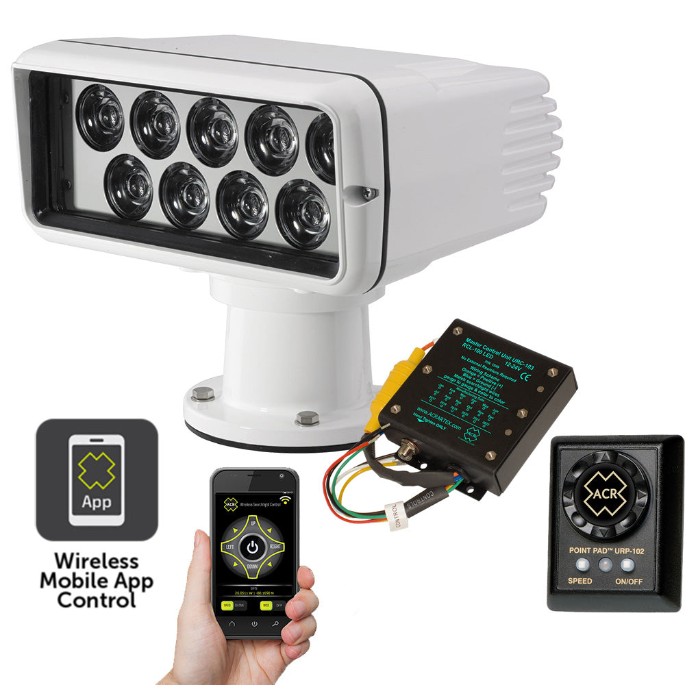 ACR - RCL-100 LED Searchlight with Wi-Fi Kit, 12/24V, White — Quality Boat Parts