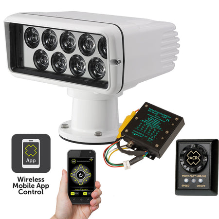ACR - RCL-100 LED Searchlight with Wi-Fi Kit, 12/24V, White — Quality Boat Parts