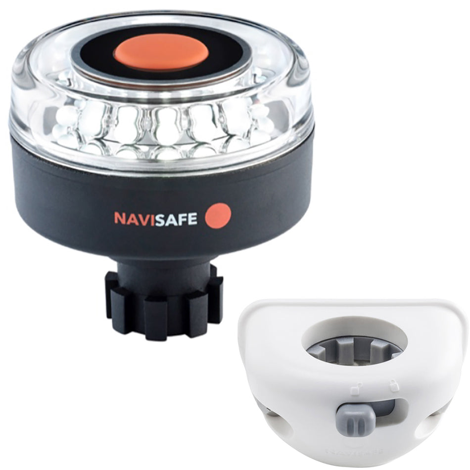 Navisafe - Navilight 360° - 2NM, w/Navibolt Base & Vertical Mount, White — Quality Boat Parts
