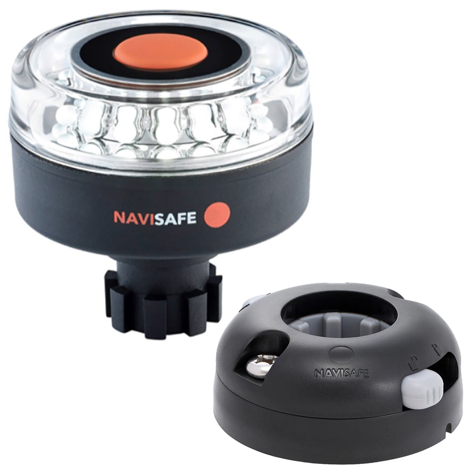 Navisafe - Navilight 360° - 2NM, w/Navibolt Base & Horizontal Mount, Black — Quality Boat Parts