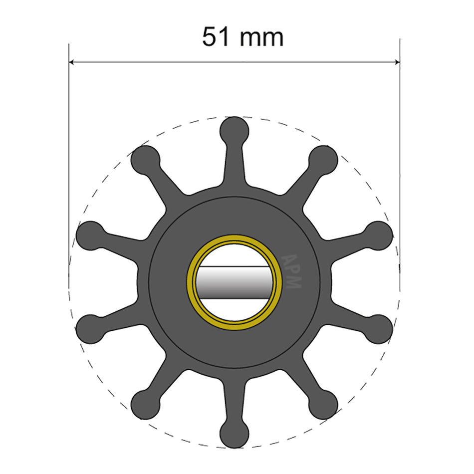 Albin - Premium Impeller - 10 Blade — Quality Boat Parts