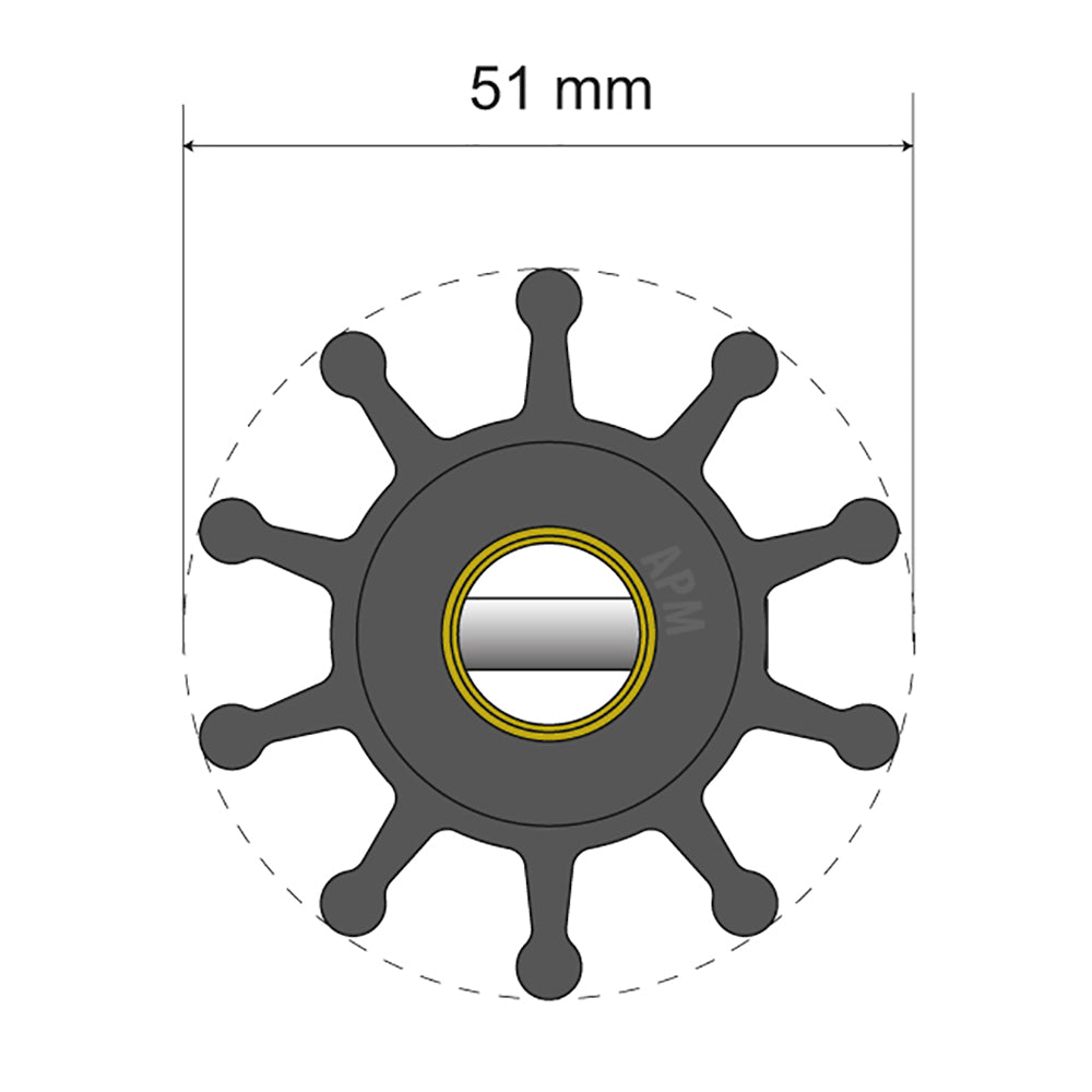 Albin - Premium Impeller - 10 Blade — Quality Boat Parts