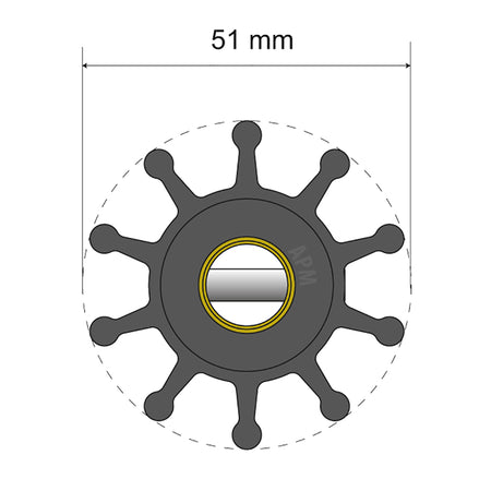 Albin - Premium Impeller - 10 Blade — Quality Boat Parts