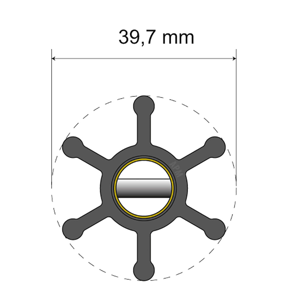 Albin Pump Marine - Premium Impeller - 6 Blade — Quality Boat Parts