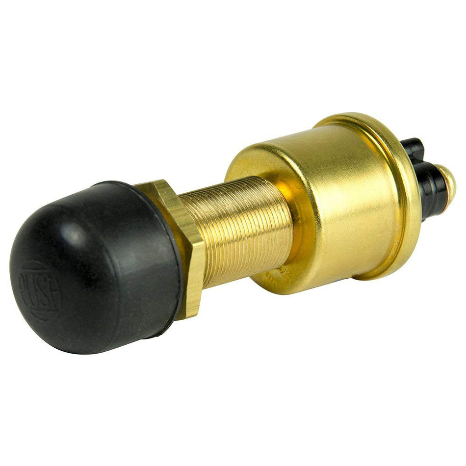 Cole Hersee - Heavy Duty Push Button Switch - Rubber Cap, SPST, Off-On, 2 Screw, 35A — Quality Boat Parts