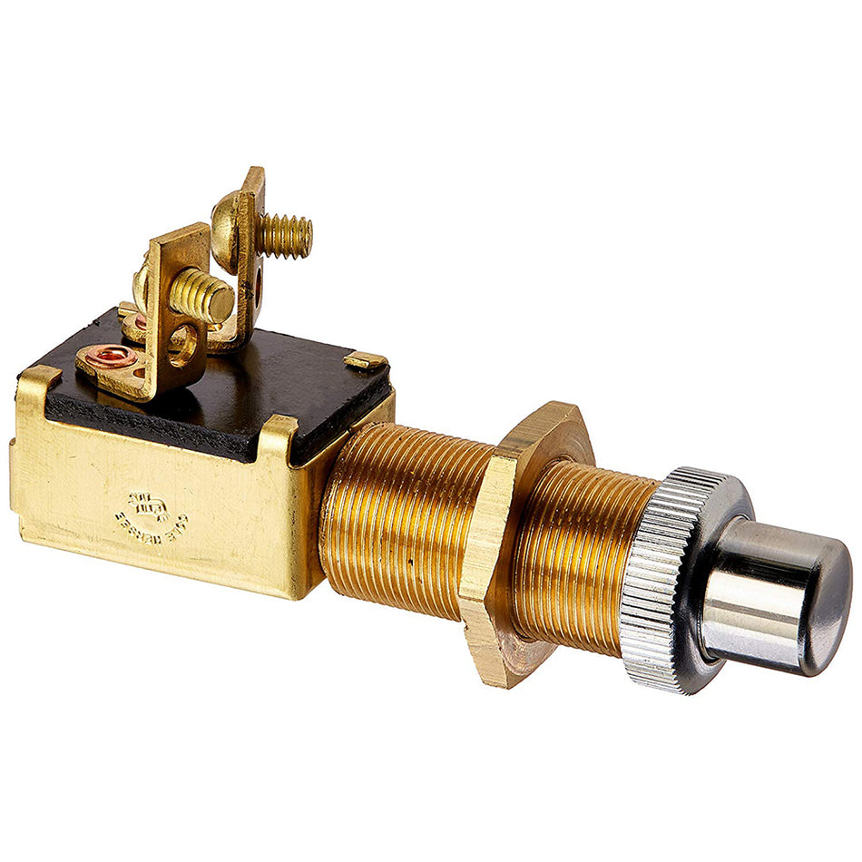 Cole Hersee - Heavy Duty Push Button Switch - SPST, Off-On, 2 Screw — Quality Boat Parts