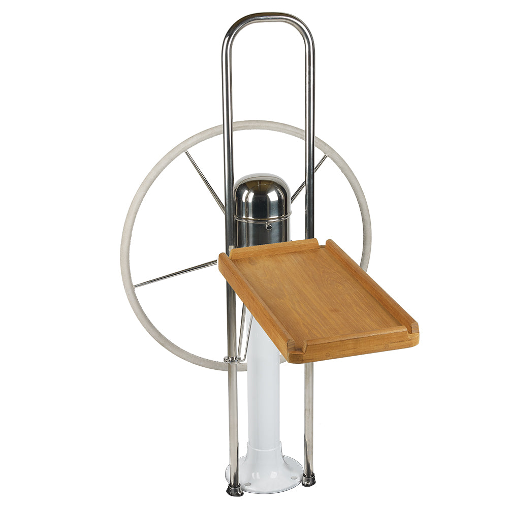 Edson - Luncheon Table - Teak Fold Down, 9-1/2" Guard 1", 1-1/8", 1-1/4" — Quality Boat Parts