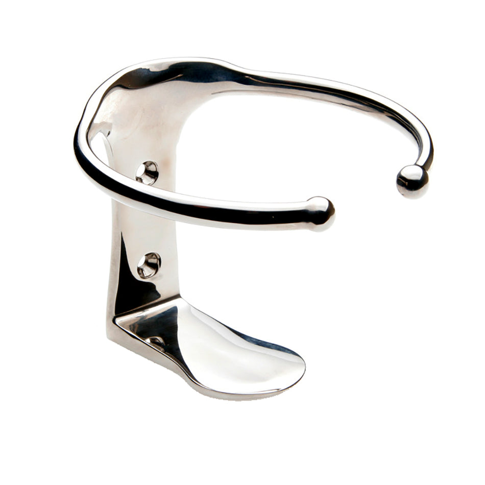 Edson Marine - Single Drink Holder - Stainless Steel, Vertical Mount — Quality Boat Parts