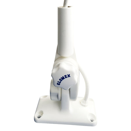 Glomex Marine Antennas - 4-Way Nylon Ratchet Mount - With Knobs, Cable Feed, For Glomeasy Antennas — Quality Boat Parts