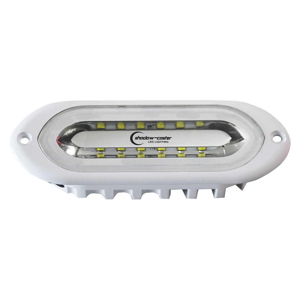 Shadow-Caster SCM-SL Series Spreader Light - White Housing, Flush Mount, Full-Color — Quality Boat Parts