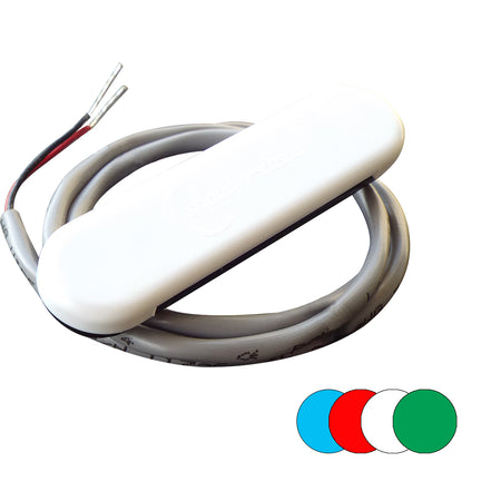 Shadow - Caster Courtesy Light with 2' Lead Wire, White ABS Cover, RGB Multi-Color, 4-Pack — Quality Boat Parts