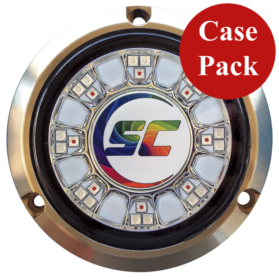 Shadow - Caster SCR-24 Bronze Underwater Light, 24 LEDs, Full Color Changing — Quality Boat Parts